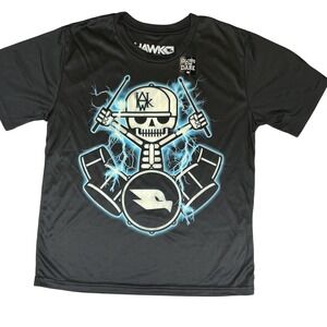 Tony Hawk Boys Glow In The Dark Skeleton Drummer Graphic T Shirt Youth M